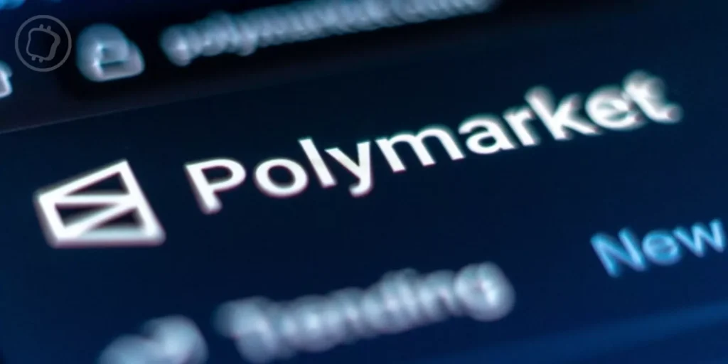 Logo of Polymarket the largest prediction marketplace based on crypto
